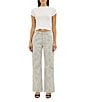 Rolla's Kate Baggy Python Printed Mid-Rise Wide Straight Leg Denim Jeans - Image 4