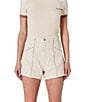 Rolla's Mirage High-Rise Cream Sparkle Shorts - Image 4
