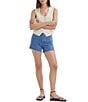 Rolla's Original High Rise New York Blue Denim Shorts, Color:Vintage Blue - Image 3
