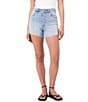 Rolla's Original Sunshine Blue High Rise Denim Shorts, Color:Sunshine Blue - Image 1