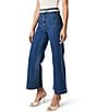 Rolla's Sailor Denim High Rise Slim Wide Leg Jeans, Color:Organic Dark Blue - Image 3