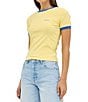 Rolla's Script Ringer Round Neck Short Sleeve Tee - Image 3