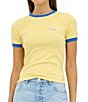 Rolla's Script Ringer Round Neck Short Sleeve Tee - Image 4