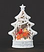 Roman Confetti Lites Collection Cardinals Glitter Swirl Light Up Christmas Tree, Color:White - Image 3