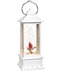 Roman Confetti Lites Lighted Swirl Cardinal Tall White Lantern - Image 4