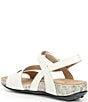 Color:White - Image 3 - Fidschi 54 Leather Strappy Wedge Sandals