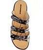 Color:Black - Image 5 - Ibiza 66 Leather Stitch Detail Sandals