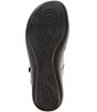Color:Black - Image 6 - Ibiza 66 Leather Stitch Detail Sandals