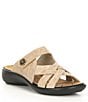 Color:Beige - Image 1 - Ibiza 99 Leather Slip-On Slide Sandals