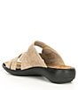 Color:Beige - Image 3 - Ibiza 99 Leather Slip-On Slide Sandals