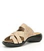 Color:Beige - Image 4 - Ibiza 99 Leather Slip-On Slide Sandals