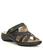 Color:Black - Image 1 - Ibiza 99 Leather Slip-On Slide Sandals