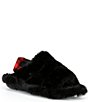 Color:Black - Image 1 - Lille Open Toe Slippers
