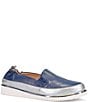 Ron White Nelleca Leather Platform Wedge Slip Ons - Image 1