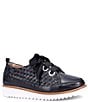 Ron White Noellen Woven Leather Lace Up Wedge Sneakers - Image 1