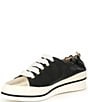 Ron White Nova Metallic Leather Wedge Sneakers, Color:Onyx/Platino - Image 4