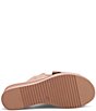 Ron White Paislee Leather Platform Wedge Bow Slides - Image 5