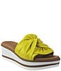 Color:Sun - Image 1 - Priccila Weatherproof Nappa Leather Wedge Sandals