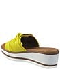 Color:Sun - Image 3 - Priccila Weatherproof Nappa Leather Wedge Sandals