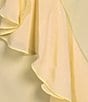 Color:Buttercream - Image 3 - Olivialle Chiffon Deep V-Neck Sleeveless Asymmetric Ruffled A-Line Maxi Dress