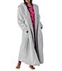 Room Service Cozy Plush Open Front Maxi Duvet Coat, Color:Grey - Image 4