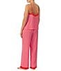 Color:Pink Multi - Image 2 - Printed Satin Cami & Pant Pajama Set