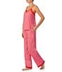 Color:Pink Multi - Image 3 - Printed Satin Cami & Pant Pajama Set