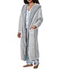Room Service Shawl Collar Long Sleeve Open-Front Knit Long Robe - Image 4