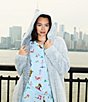 Room Service Shawl Collar Long Sleeve Open-Front Knit Long Robe - Image 6