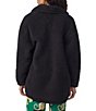 Room Service Solid Long Sleeve Shawl Collar Frosted Plush Jacket - Image 2