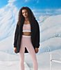 Room Service Solid Long Sleeve Shawl Collar Frosted Plush Jacket - Image 6