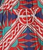 Ro's Garden Bimba Woven Printed Split Tie Neck Flutter Sleeve Tiered Mini Dress, Color:Red - Image 3