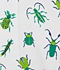 Color:Lime Bugsy - Image 3 - Cora Short Sleeve Notch Collar Shorty Knit Bug Print Pajama Set