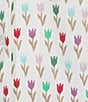 Color:Multi Tulips - Image 3 - Cora Short Sleeve Notch Collar Shorty Knit Tulip Print Pajama Set
