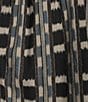 Ro's Garden Gemma Woven Print Mock Neck Smocked Chest Long Sleeve Blouse, Color:Blue Manuela - Image 4