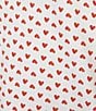 Ro's Garden Long Sleeve Henley & Jogger Knit Heart Print Pajama Set, Color:Red - Image 3