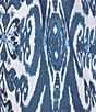 Color:Kyoto Blue - Image 4 - Nancy Pullover Short Sleeve V-Neck Coordinating Printed Top