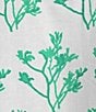 Color:Green - Image 5 - Newport Floral Print Split V-Neck 3/4 Sleeve Kurta Midi Dress