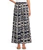 Ro's Garden Nico Printed Woven Tie Waist Wide Leg Pants, Color:Navy - Image 1