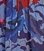 Color:Bikaner Blue - Image 3 - Nieves V-Neck Draped Chest 3/4 Sleeve Floral Maxi Dress