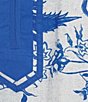 Ro's Garden Tokyo Printed Mandarin Collar 3/4 Sleeve Tunic, Color:Blue - Image 6