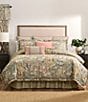 Rose Tree Belle Jacobean Floral Print Comforter Set, Color:Sage - Image 1