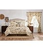 Rose Tree Birds of Paradise Window Treatment, Color:Sepia - Image 2