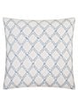 Rose Tree Dominica Diamond Lattice Patterned Euro Sham - Image 1