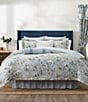 Rose Tree Josephine Jacobean Floral Print Comforter Set - Image 1