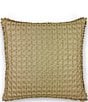 Color:Gold - Image 1 - Norwich Textured Metallic Square Pillow