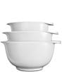 Rosti Victoria Collection Mixing Bowls, Set of 3, Color:White - Image 1