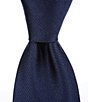 Color:Navy - Image 1 - Big & Tall Solid Textured 3 3/8#double; Silk Tie