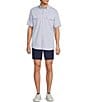 Roundtree & York Performance Flat Front Partial E-Waist 7#double; Shorts - Image 3
