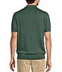 Roundtree & Yorke Roundtree & York Short Sleeve Solid Polo Snit, Color:Green - Image 2